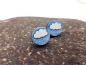 Preview: Regen Wolken 3D Holz Scheiben Ohrstecker rainy